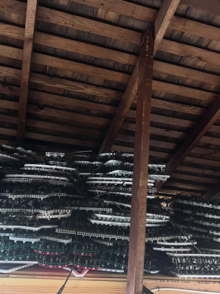 Behind every glowing holiday show is a garage that silently does the most, and has absolutely seen some things. 👀

Everyone always asks how long it takes to setup. 
No one asks about the teardown, the Tetris level stacking, or the moment you realize you might actually be out of space. 

This is only a small fraction of the controllers, wiring, props, and mystery bins that make the show happen. 

Let the organization Olympics begin.